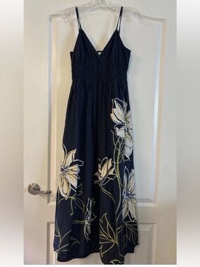 Japna Women's Small 100% Cotton Long Farm Sundress Lined Rio Dress